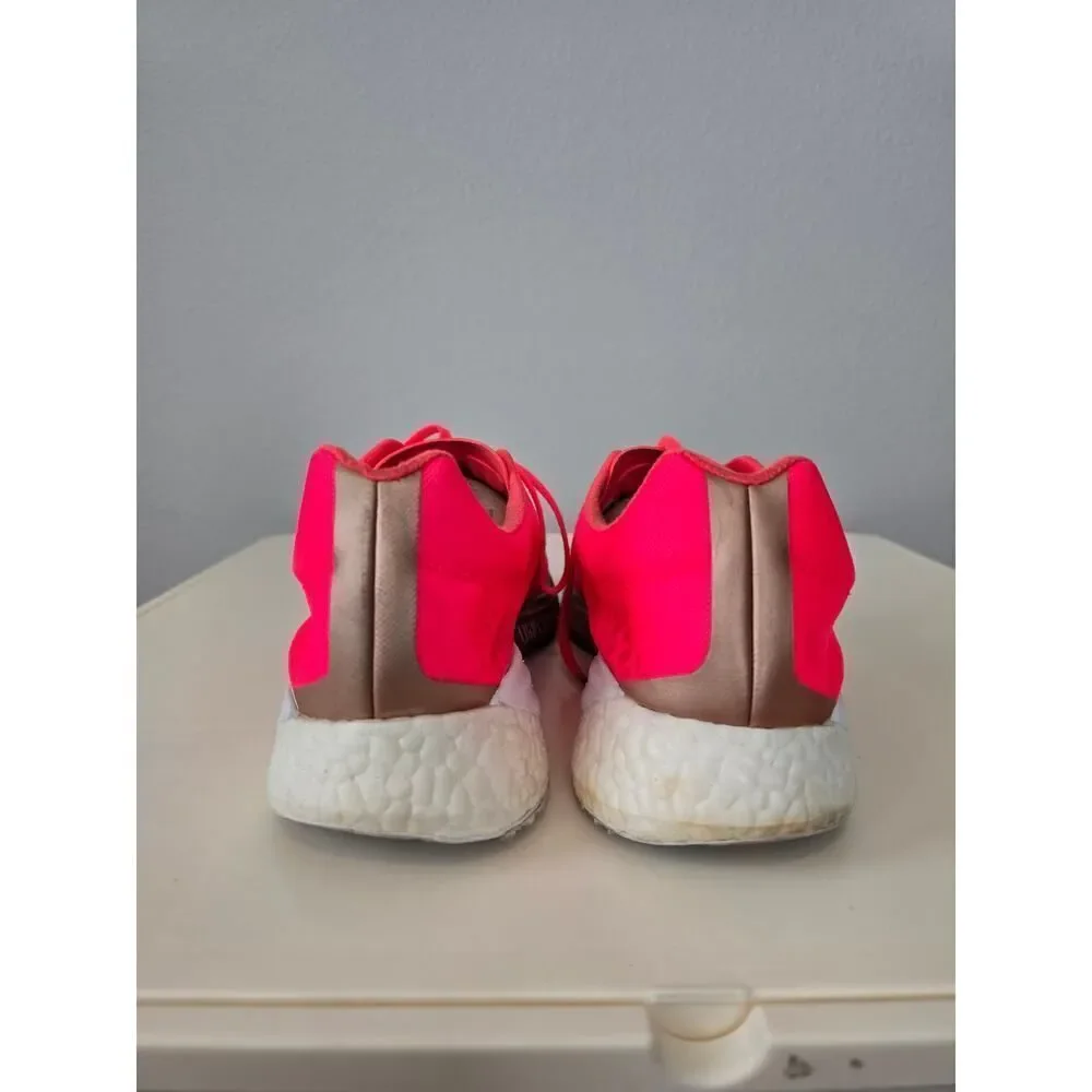 Adidas Adizero Women’s US 9.5 Pink Coral Running Shoes Athleisure Performance